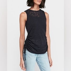 New with tags! EXPRESS, Animal burnout side tie tank.